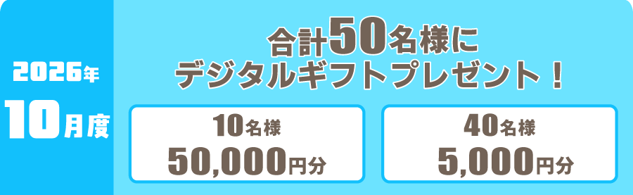 2026年10月度 対象レース